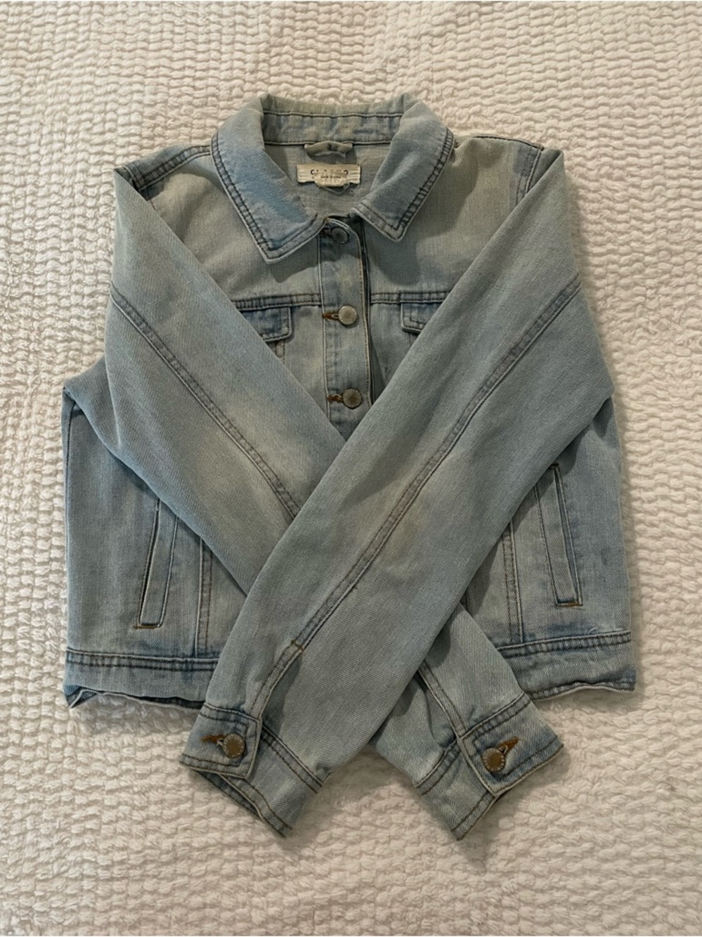 CI SONO Light Blue Denim Jean Jacket | Classic Button-Front Jean Jacket - Picture 4 of 16